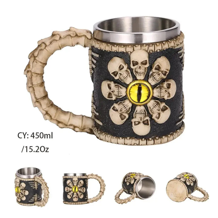 Stornfield | Medieval Dragon Stainless Steel Resin Mug as Coffee Mug or Tea Mug