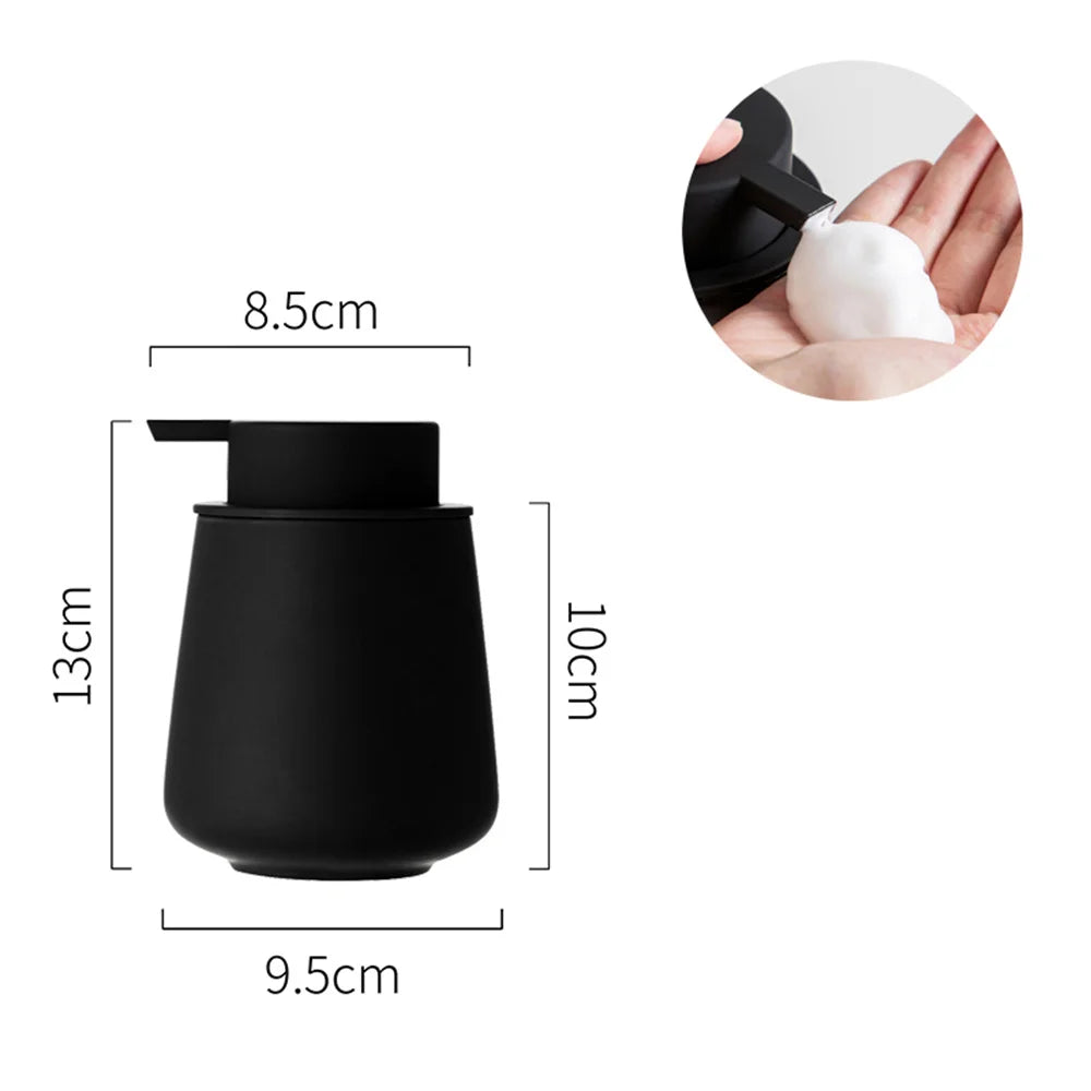 CeramiLux 300 ml Luxury Soap Dispenser made of Ceramic – for Soap, Shampoo, Conditioner or Lotion Stornfield