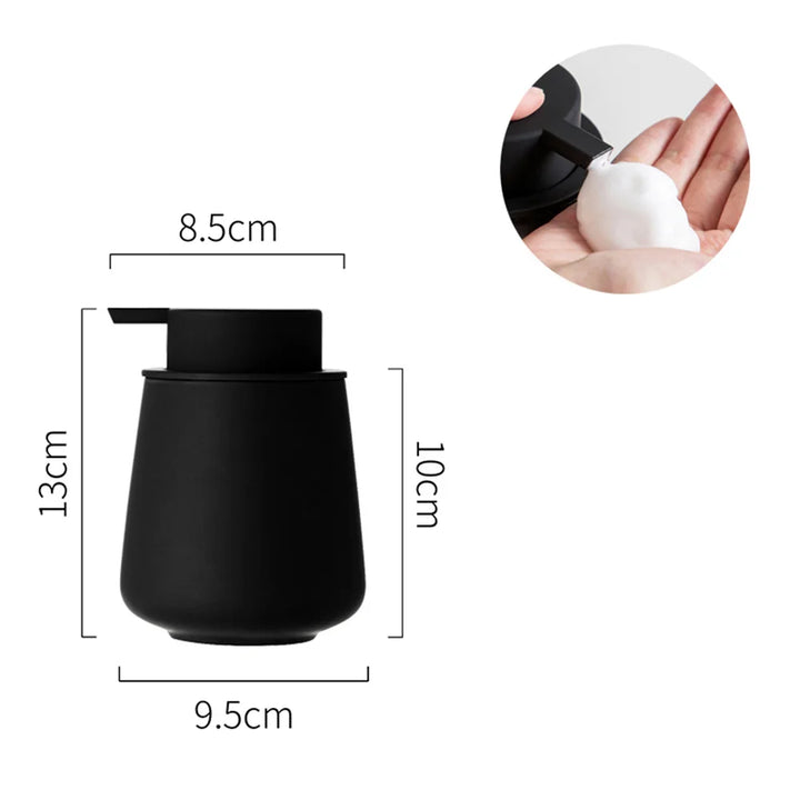 CeramiLux 300 ml Luxury Soap Dispenser made of Ceramic – for Soap, Shampoo, Conditioner or Lotion Stornfield