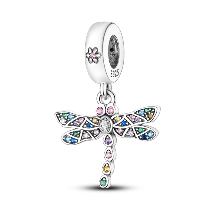 Stornfield | 925 Sterling Silver Charms, Leopard Gold Beads, Colorful Chameleon Rhino Lion Beetle Cat Pendant Compatible with Original Pandora Bracelet Jewelry