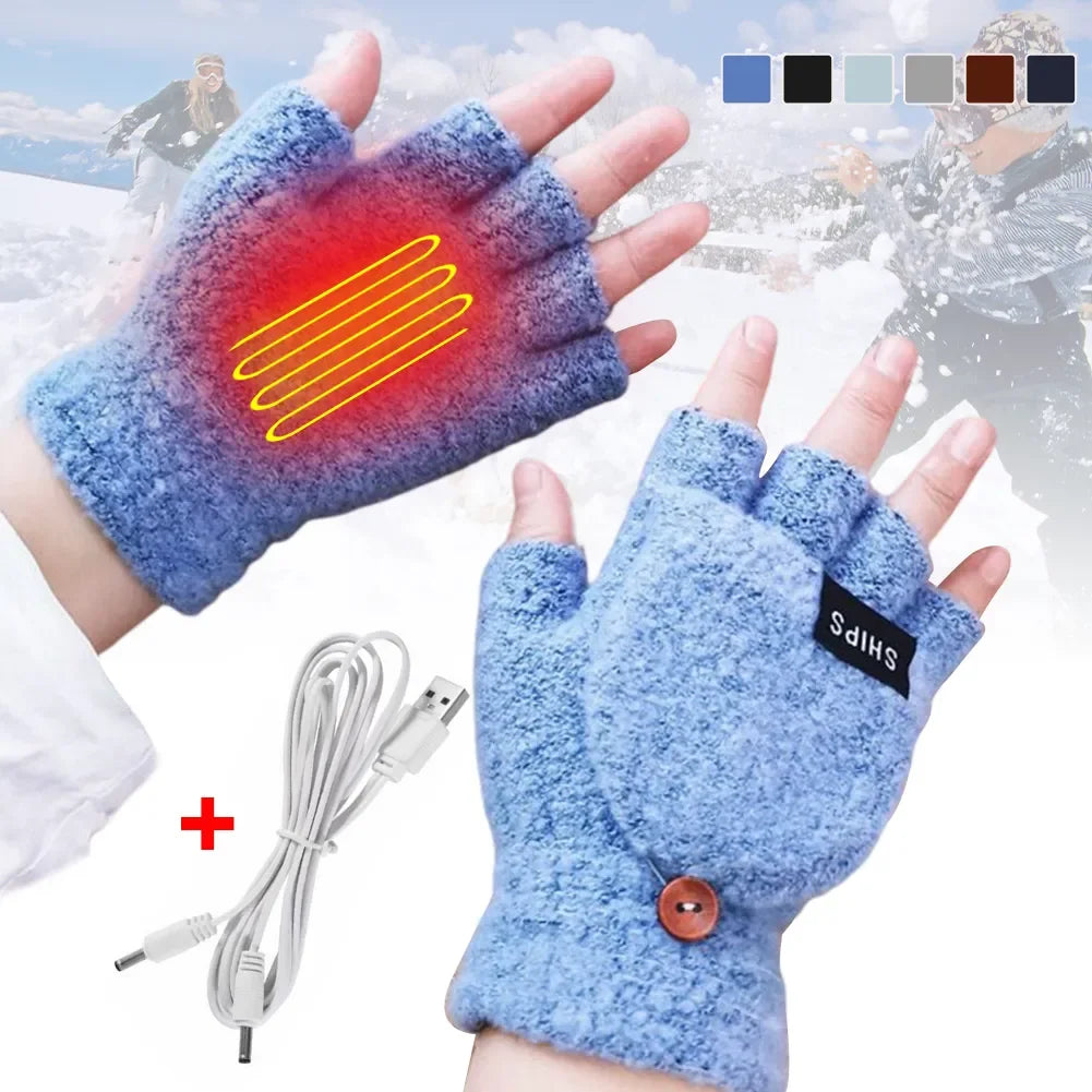 USB Rechargeable Warm Wave Heated Gloves | Stornfield