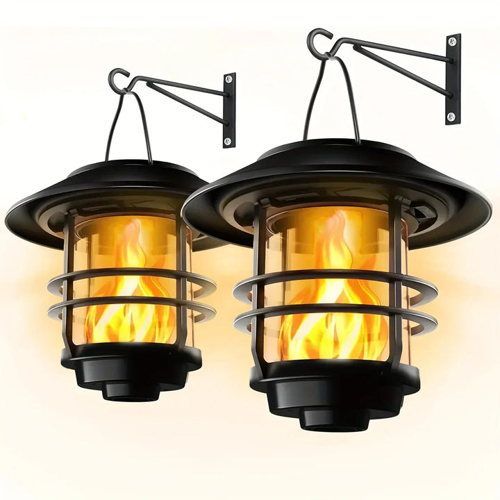 Flamma Glow - Enchanting Solar Wall Lamp Set | Stornfield