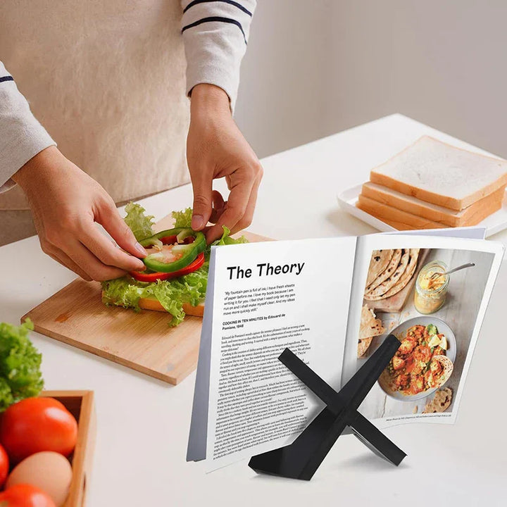 Stornfield | WoodenTabletEase | Handy Wooden Stand for (Cookbooks)