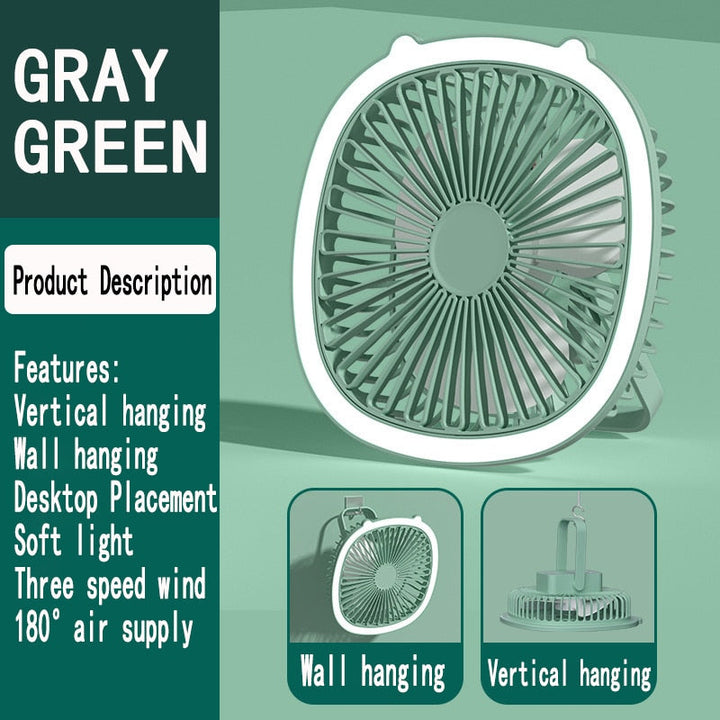 Compact Easy Mini Night Lamp USB Air Cooler | Stornfield