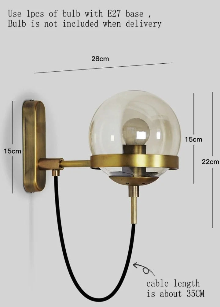 Nordic modern wall lamp