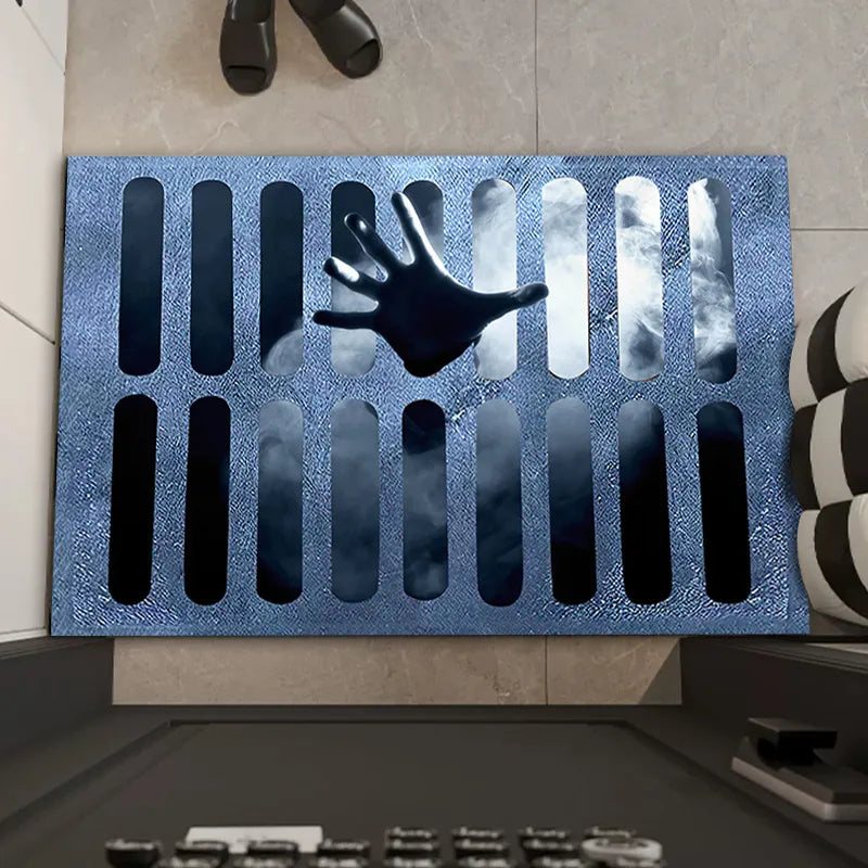 Creepy Halloween Doormat – Non-Slip Door Mat with Pumpkin and Ghost Design for the Entrance Area | Stornfield