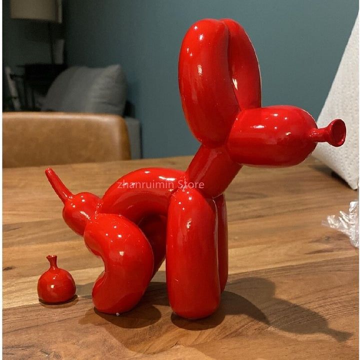 Stornfield | Balloon Dog Sculpture, Balloon Art Statue, Miniature Collectible Figurine, Home Decor, Resin Figurine, Desk Accessories, Room Decor