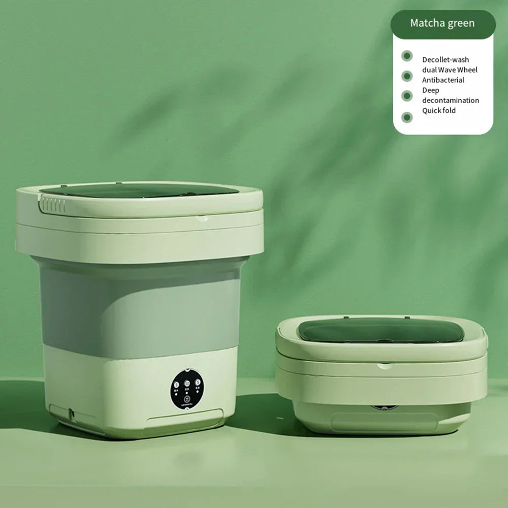 Compact Folding Ultrasonic Travel Laundry Washing Machine | Stornfield