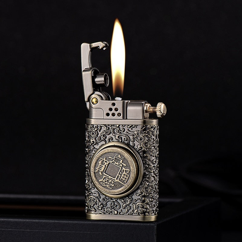 Dragon Wings Brass Kerosene Lighter | Stornfield