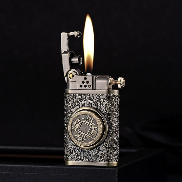 Dragon Wings Brass Kerosene Lighter | Stornfield