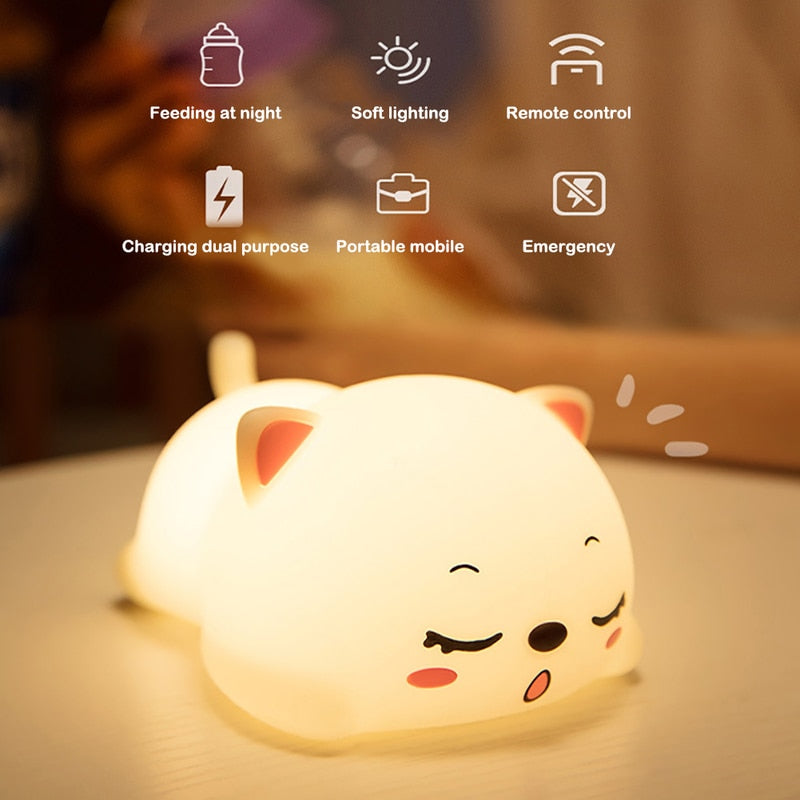 Mini Cat LED Touch Sensor Night Lamp | Stornfield