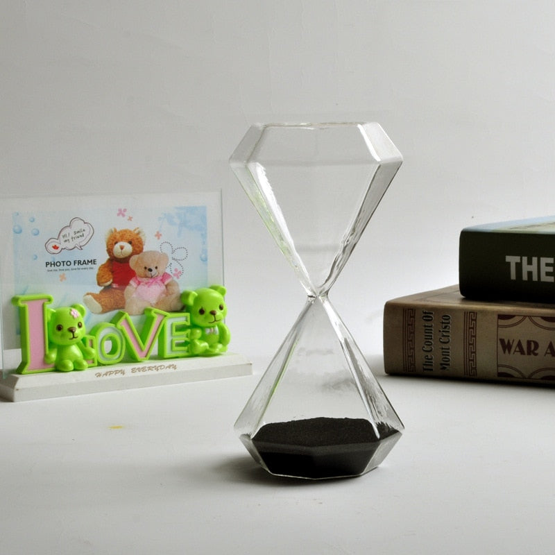 Stornfield | Diamond Hourglass 5-60 Minutes, Sand Timer, Hourglass, Kids Gift, Sand Clock, Home Decor, Available in Multiple Color Options