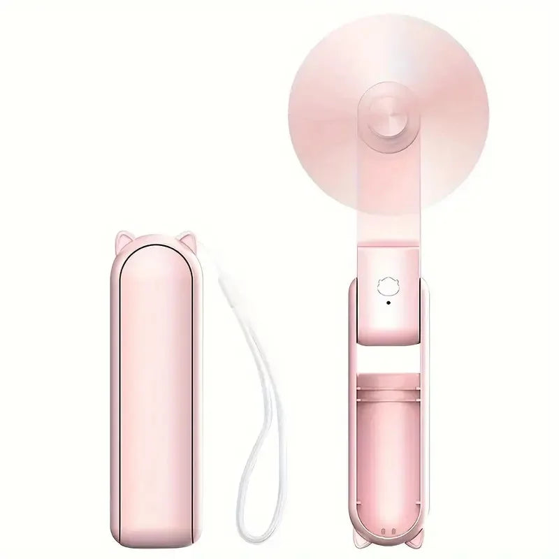 Foldable Mini-Hand Fan with Powerbank and Wristband – FrisMee 2-in-1 | Stornfield