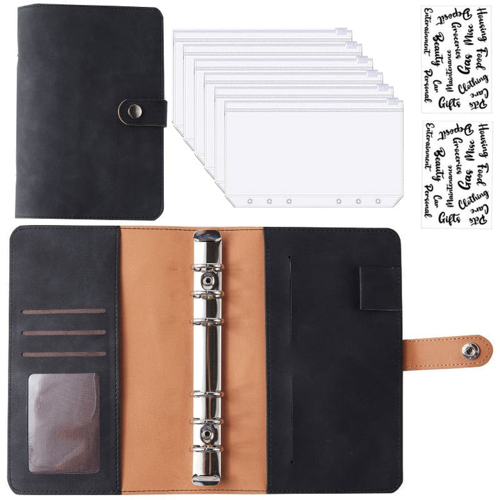 Stornfield | Financial Planner Leather Multi Pocket Bill Organizer Notebook