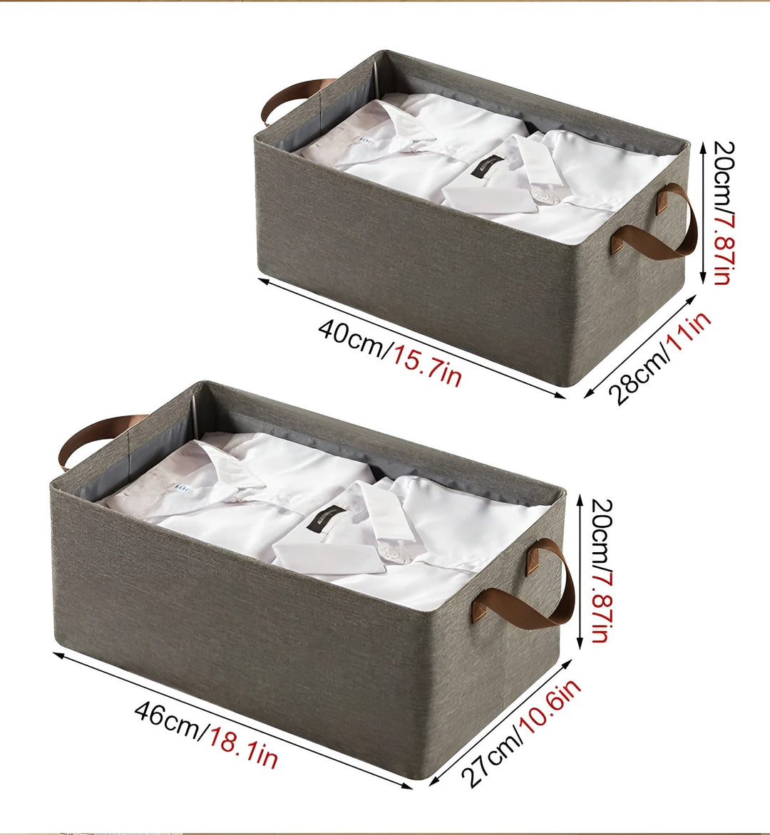 FoldaStornfielde storage baskets – Practical 3-piece set | Ideal for clothes, toys and more | Stornfield
