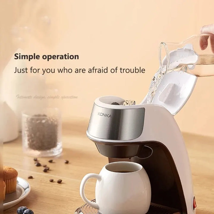 Stornfield | KONKA 2-in-1 Coffee Machine, Tea & Coffee Powder, Multi-Drip, Coffee Maker, Fast Heating, Office and Home, 220V, Easy to Use