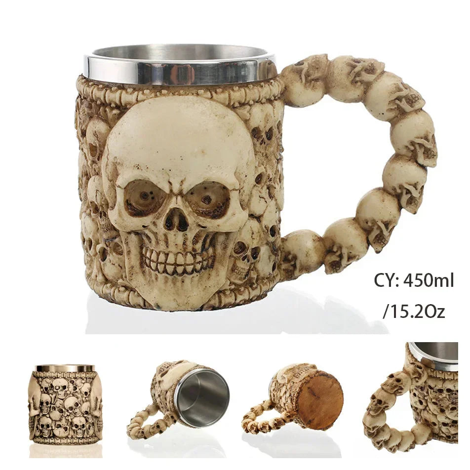 Stornfield | Medieval Dragon Stainless Steel Resin Mug as Coffee Mug or Tea Mug