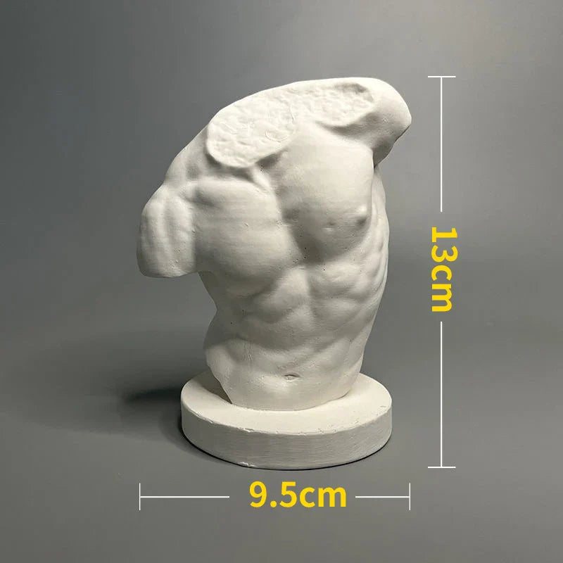 Stornfield | Nordic Style Character Statue Plaster DIY Painted Props Photography Table Decorations Home Art Plaster Decor