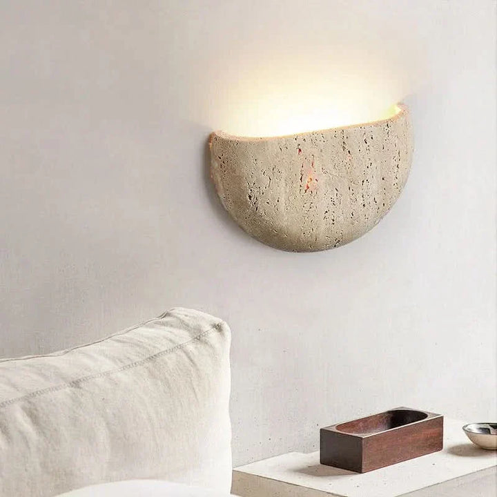 Stornfield | Stone Wall Lamp – Retro Wabi-Sabi LED Light