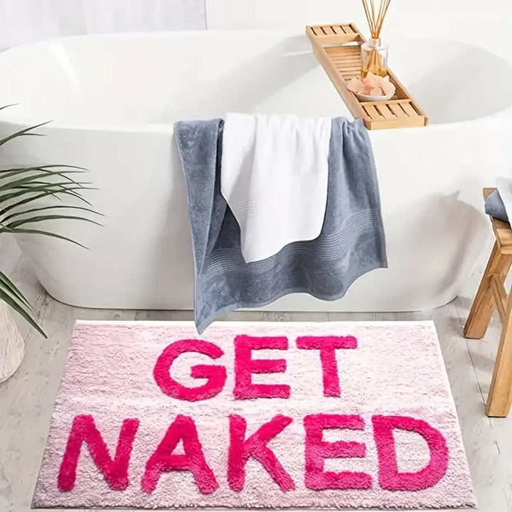 BlushNaked Tufted Design Rug – Pink "Get Naked" Bath & Living Rug Stornfield