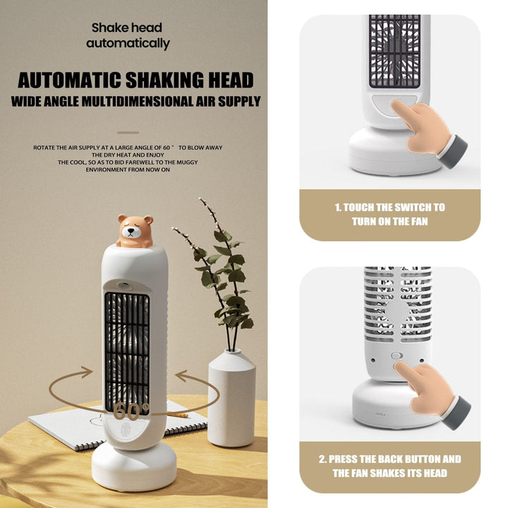 Mini Bear Air Cooler Humidifier Fan | Stornfield