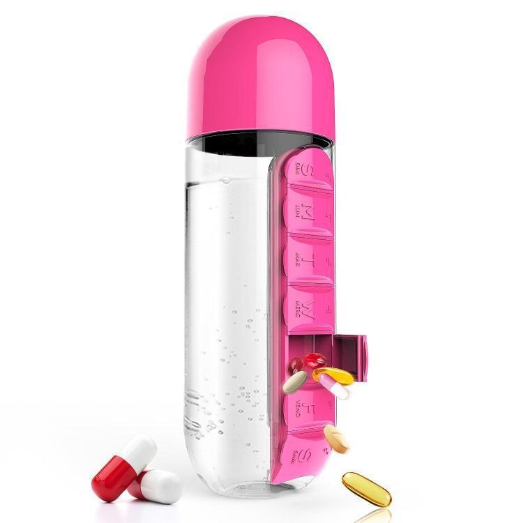 Water Bottle With Pill Organizer | Stornfield