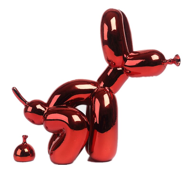 Stornfield | Balloon Dog Sculpture, Balloon Art Statue, Miniature Collectible Figurine, Home Decor, Resin Figurine, Desk Accessories, Room Decor