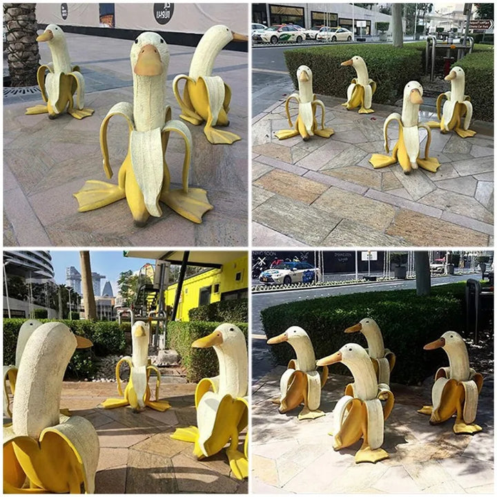 Stornfield | Banana Duck Sculpture | Playful Garden Decoration!