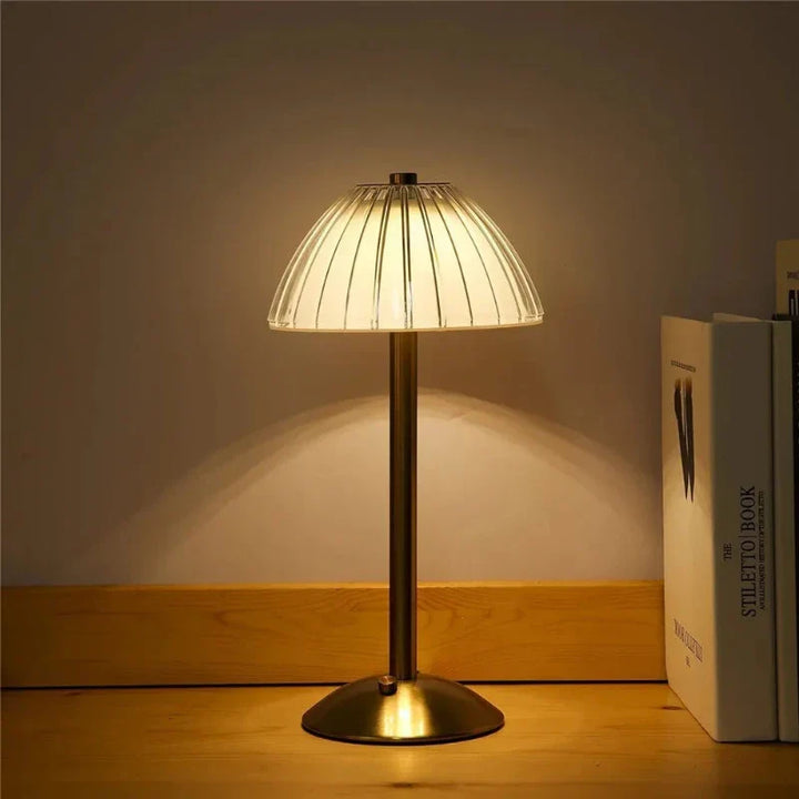 Stornfield | GlassGleam | Three-Color Wireless Dimmable LED Table Lamp