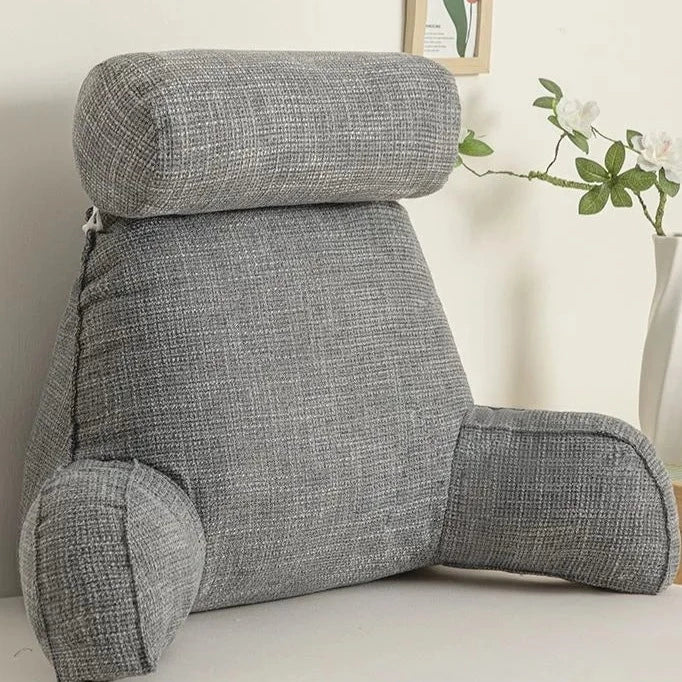 Deluxe Backrest Pillow With Arms & Adjustable Headrest | Stornfield