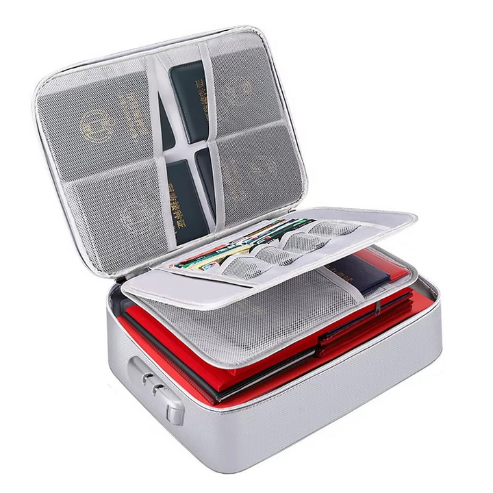 Stornfield | Fireproof and Waterproof Document Organizer Bag – Portable Protective Storage for Travel and Home Security