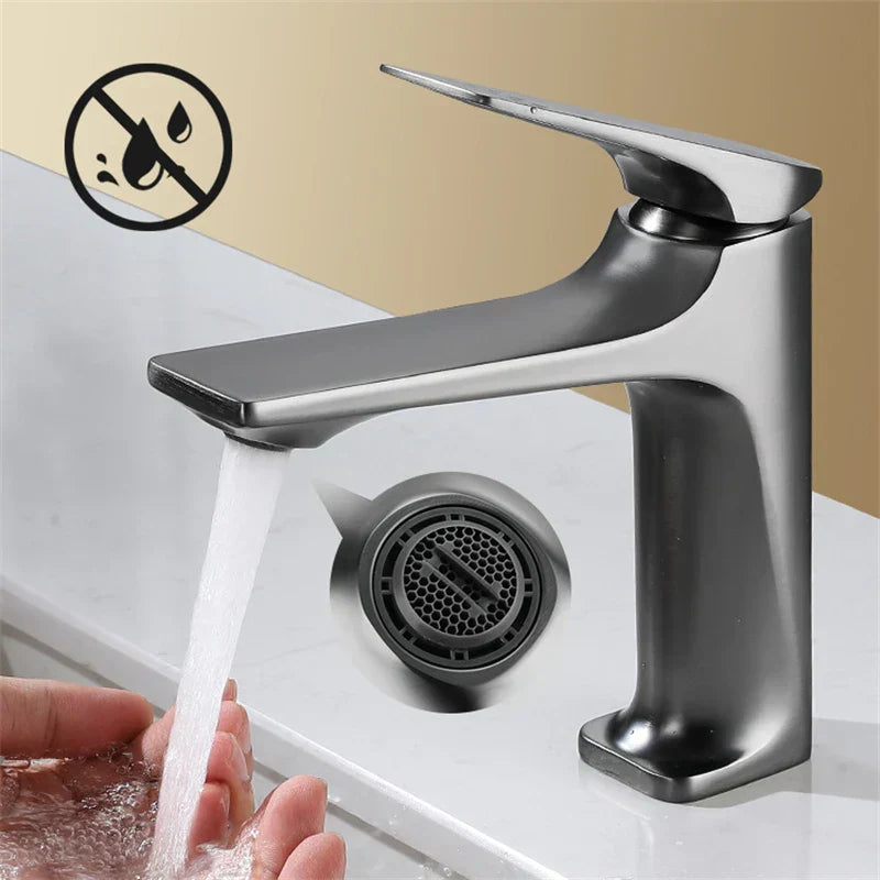 Stornfield | Robinet de salle de bain élégant - avec levier unique pour un confort intemporel