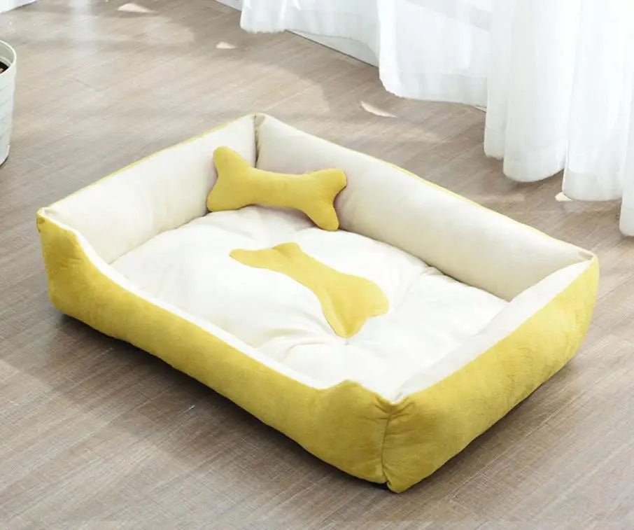 Modern and cozy linen dog bed Stornfield