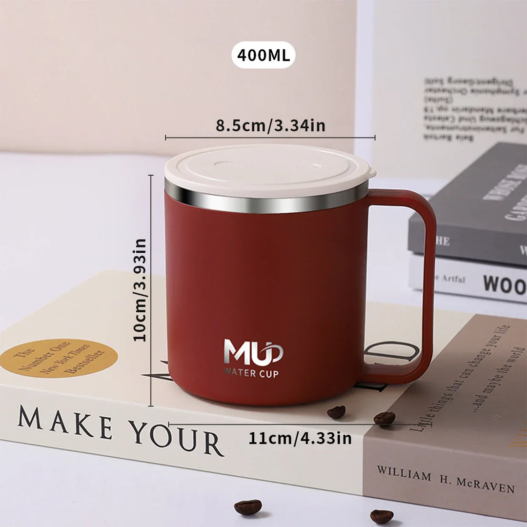 Insulated stainless steel coffee cup with lid | Stornfield