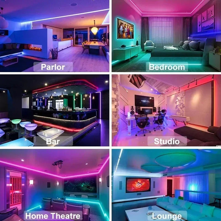 Stornfield | RGB 5050 LED Strip with Remote and App Control - USB Powered