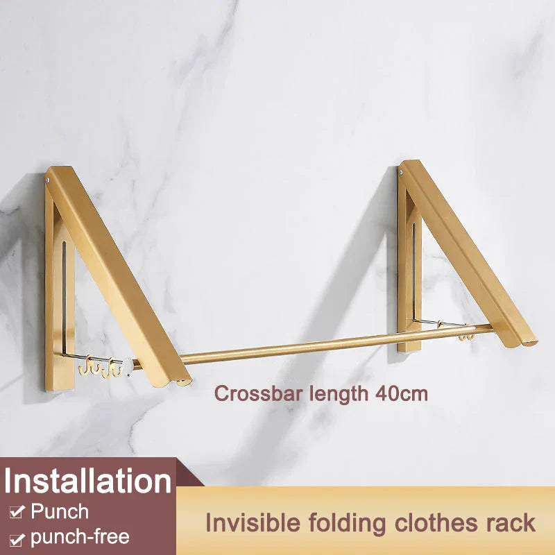 Space Saver FoldaStonrfielde Wall Clothes Aluminum Rack | Stonrfield