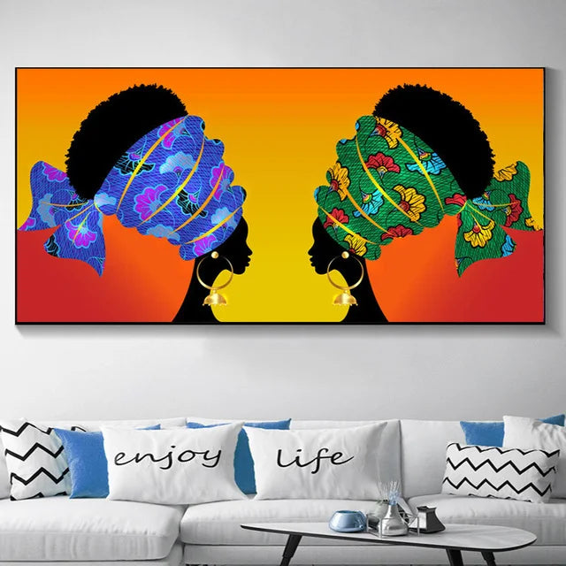 Stornfield | Plus Size Abstract African Woman Canvas Painting