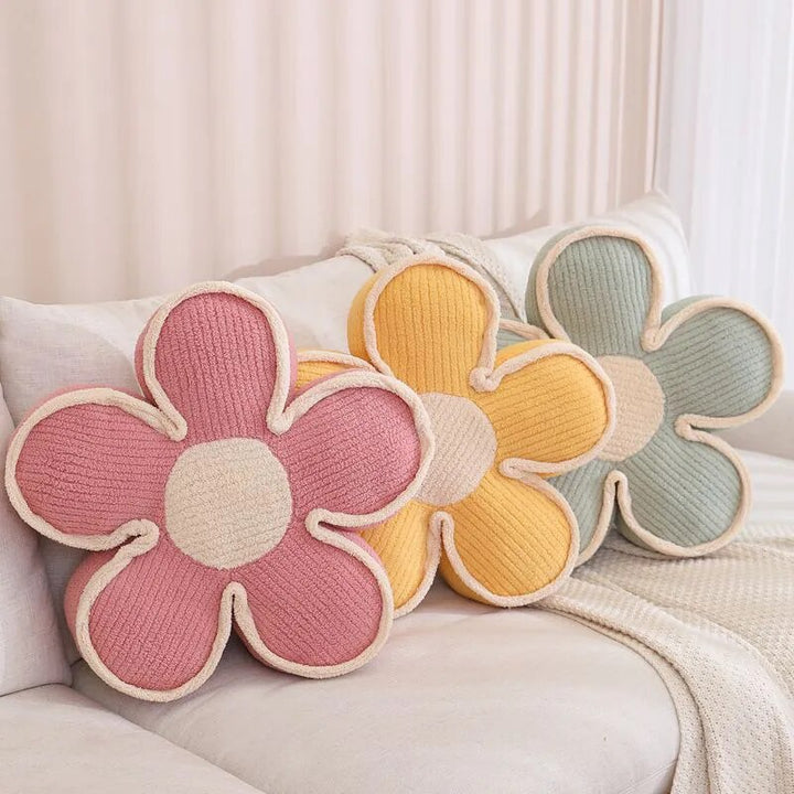 Pastel Plush Flower Cushion | Stornfield