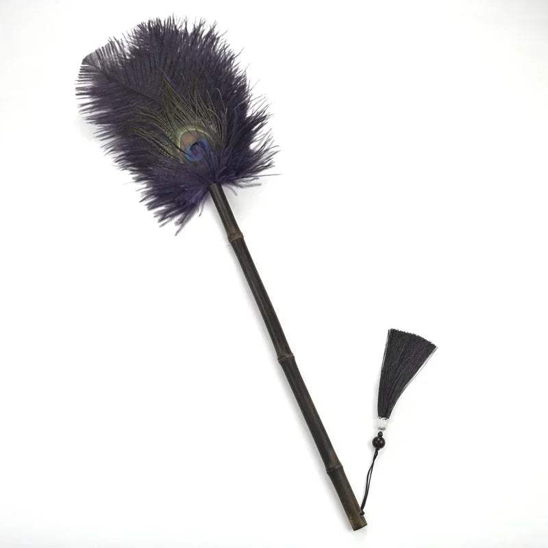 Peacock Feather Anti-Static Dusting Brush | Stornfield