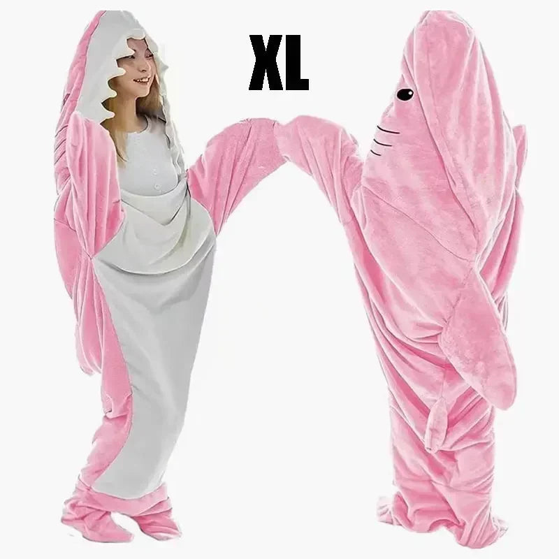 Snuggly Shark Cozy Hooded Onesie Stonrfieldanket | Stonrfield