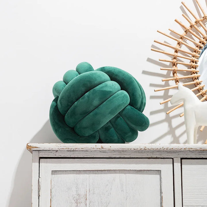 Knotted Velvet Cushion | Stornfield