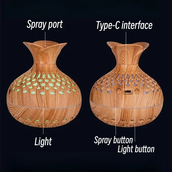 Humidificateur grain de bois