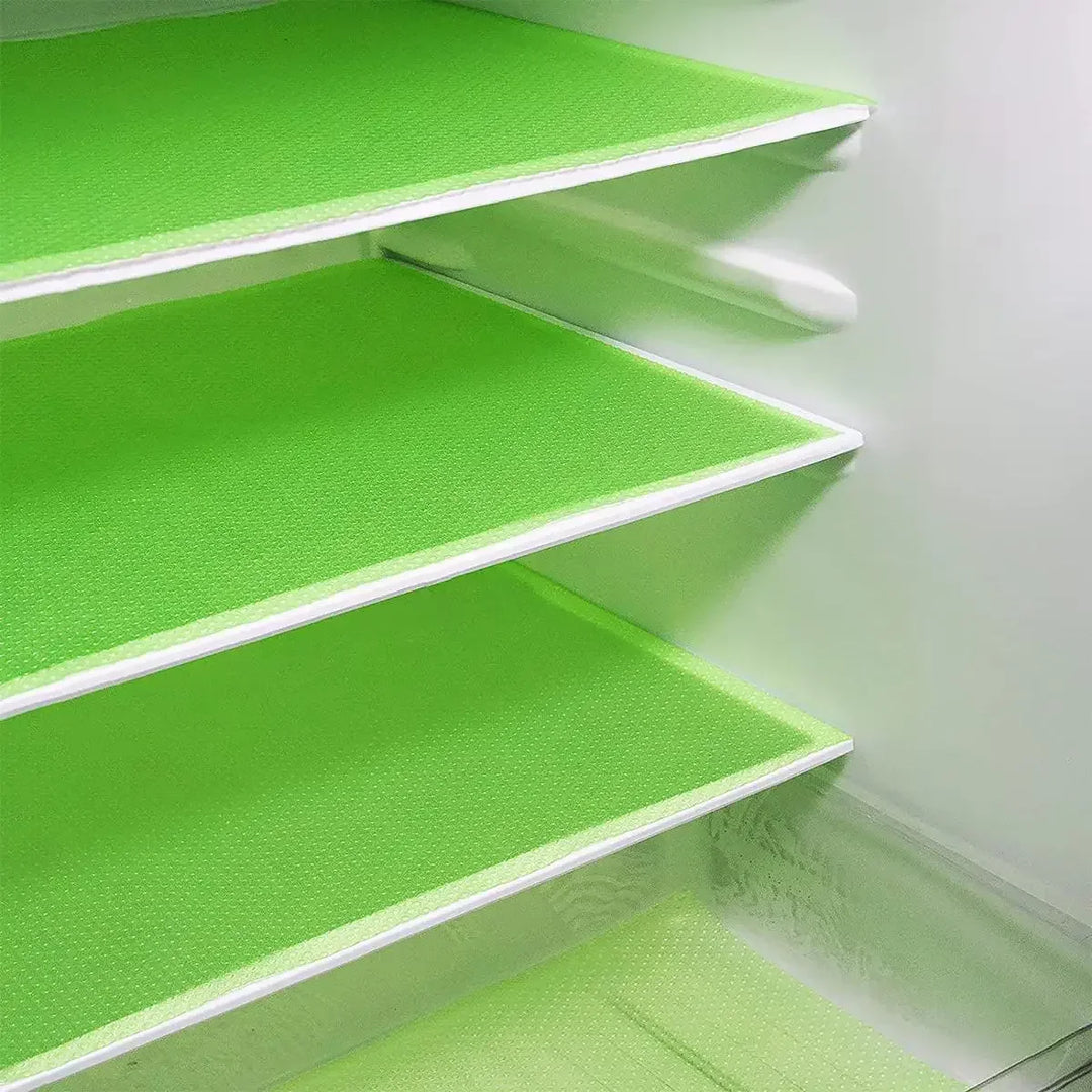 Stornfield | FridgeGuard 4-piece set fridge mats | EVA material | Washable, mold resistant & anti-oil | For fridge, drawers & shelves