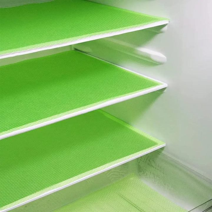Stornfield | FridgeGuard 4-piece set fridge mats | EVA material | Washable, mold resistant & anti-oil | For fridge, drawers & shelves
