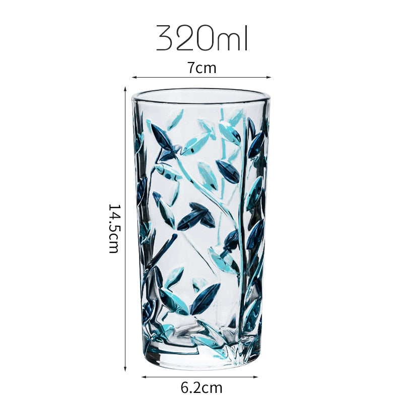 Hand-painted glass leaf cup | Stornfield