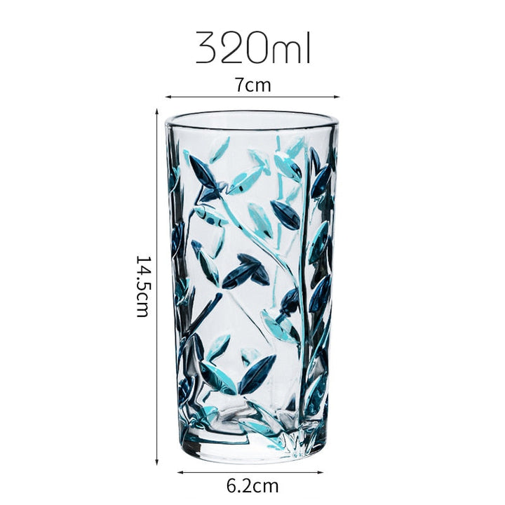 Hand-painted glass leaf cup | Stornfield