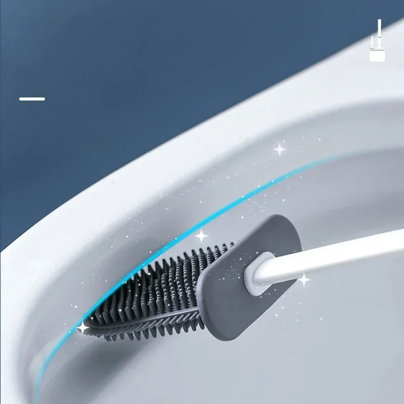 FlexiClean Silicone Toilet Brush Set Stornfield