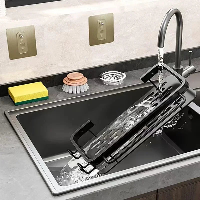 Aluminum Kitchen Shelf | Self-Draining Sink Shelf – No Drilling Required Stornfield
