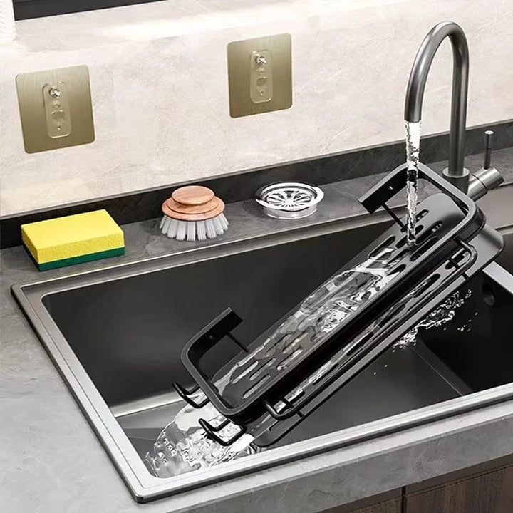 Aluminum Kitchen Shelf | Self-Draining Sink Shelf – No Drilling Required Stornfield