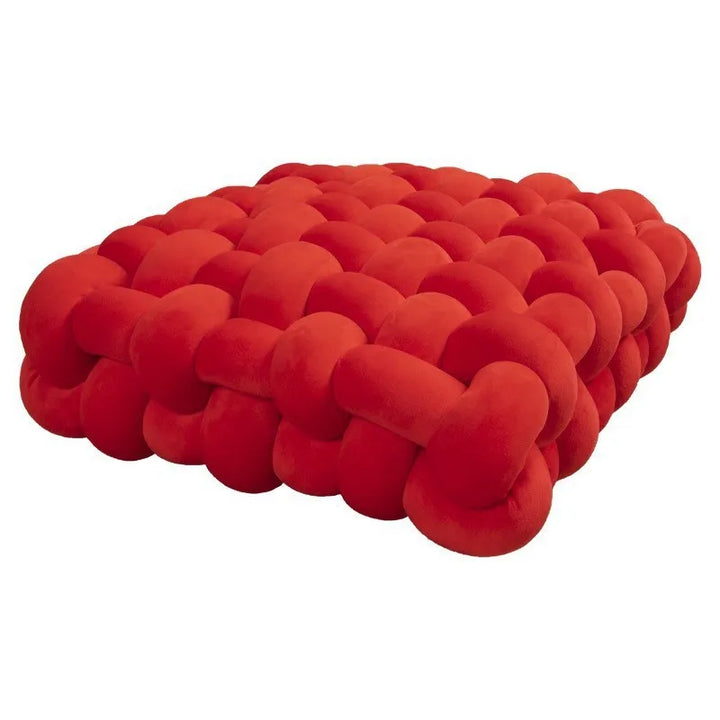 Thick woven knot cushion | Stornfield